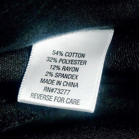 CROFT & BARROW Solid All Black The Effortless Pant Pull On Pants Womens 16 Short - Picture 4 of 6